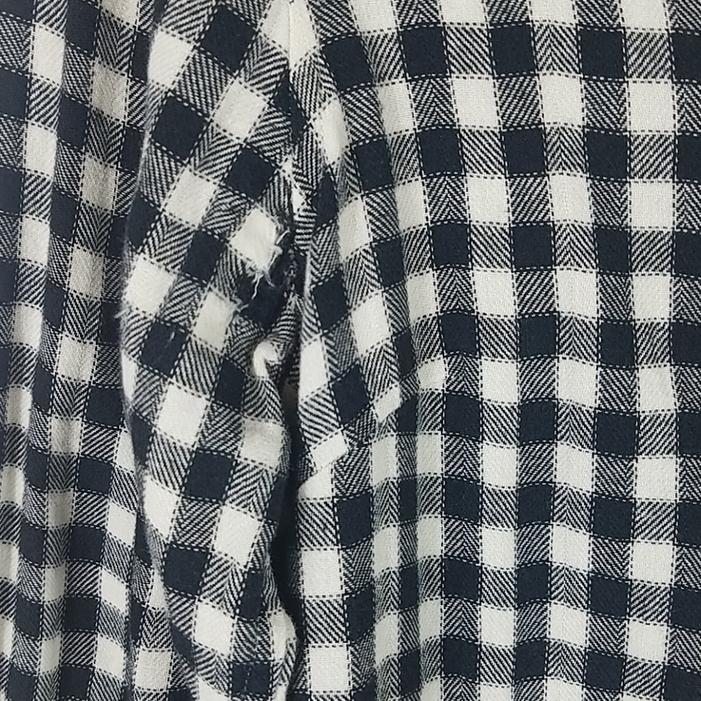 Lucky Brand, 0005, Black/White checkered top, Sz S - Picture 6 of 11